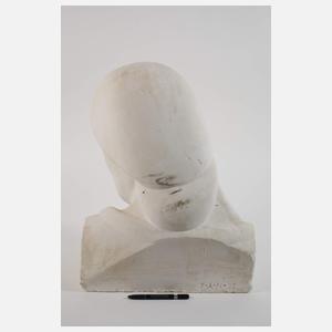 Überlebensgroße Büste einer Arbeiterin