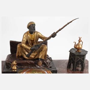 Wiener Bronze Schreibset mit Araber