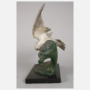 nach Henri Lechesne, Möwe auf der Welle