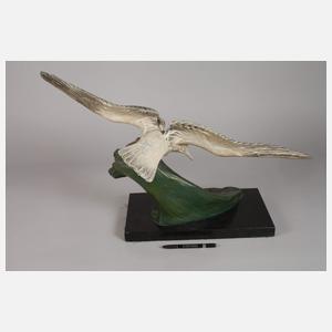 nach Henri Lechesne, Möwe auf der Welle
