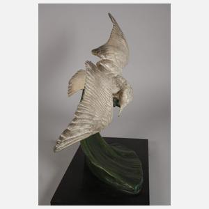 nach Henri Lechesne, Möwe auf der Welle