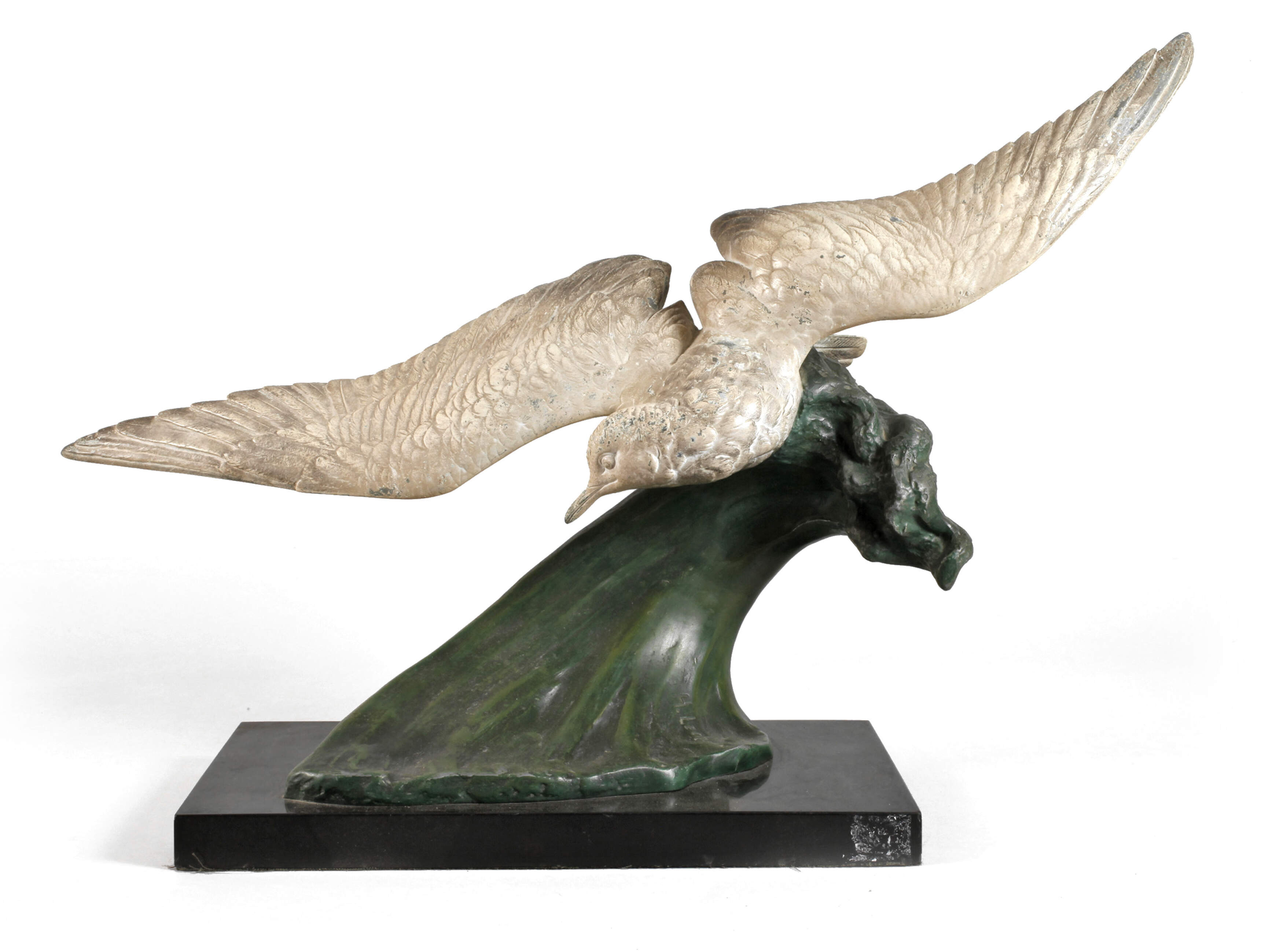 nach Henri Lechesne, Möwe auf der Welle