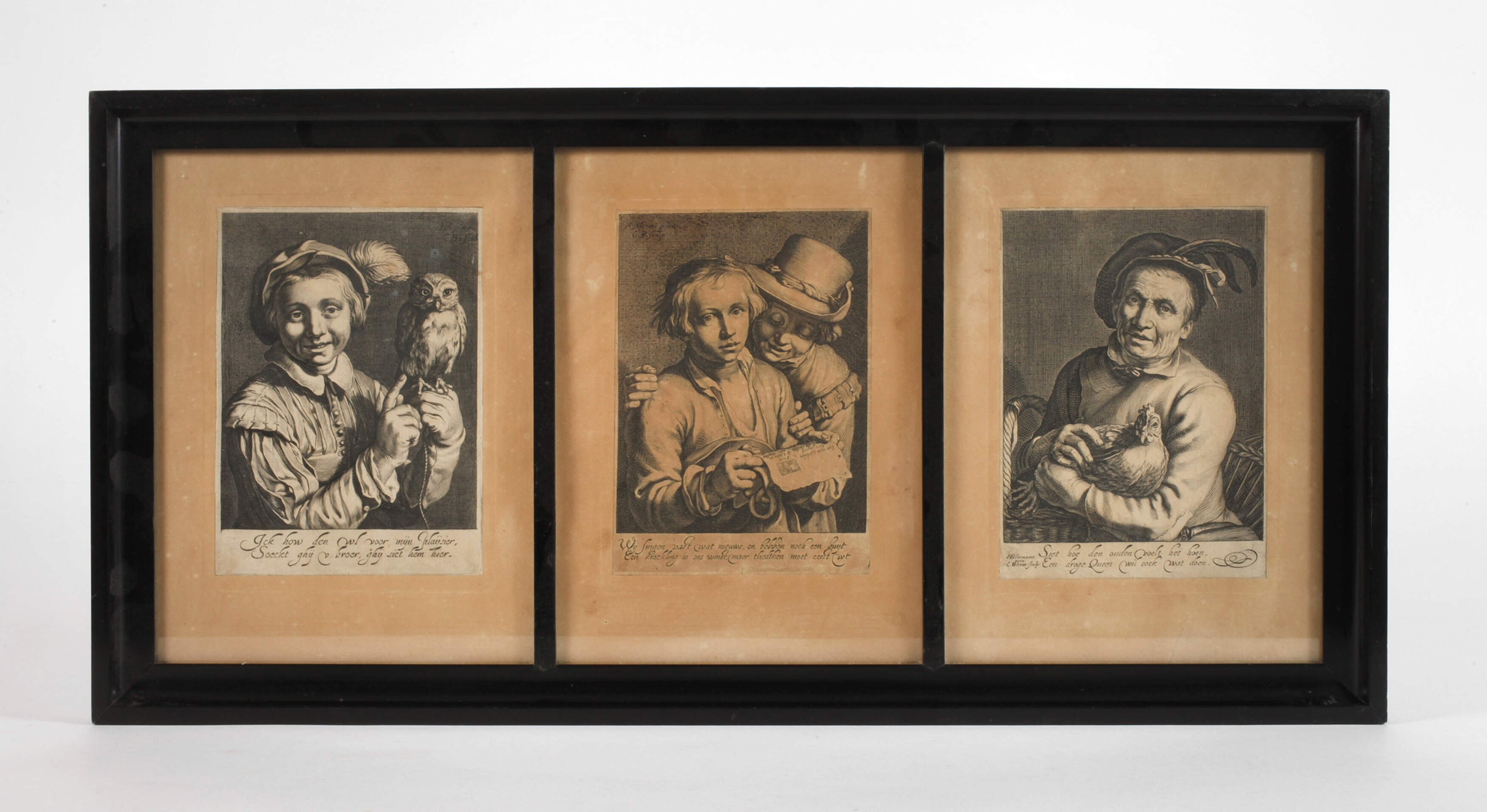 Cornelis Bloemaert II, Drei Kupferstiche