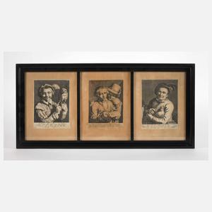 Cornelis Bloemaert II, Drei Kupferstiche