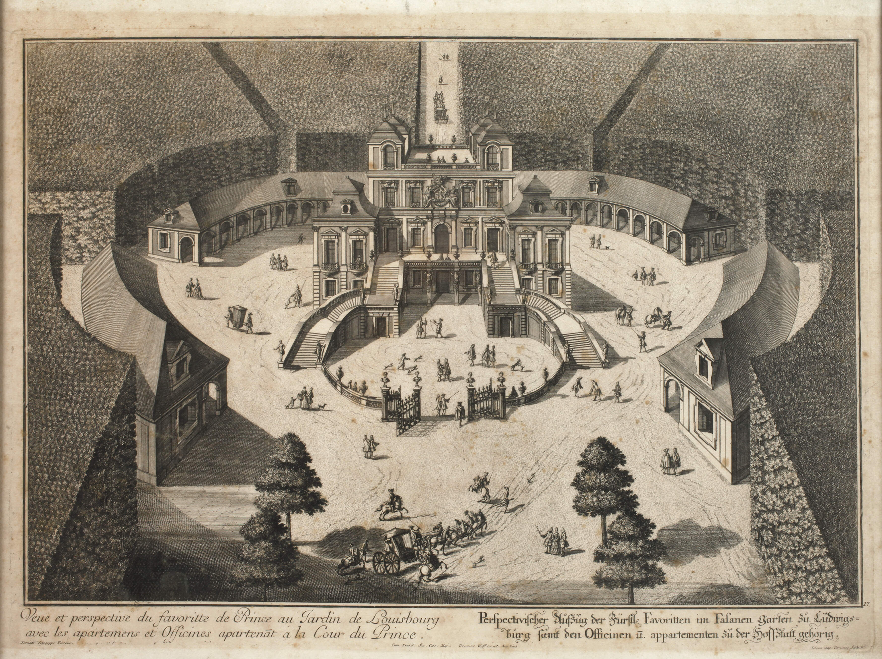 Johann August Corvinus, Schloss Ludwigsburg