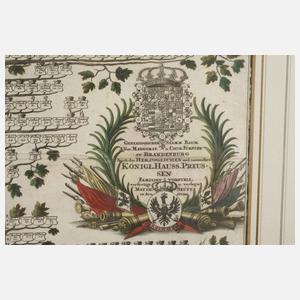 Matthäus Seutter, Stammbaum Königshaus Preußen