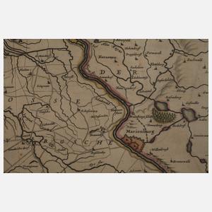 Johann Janssonius, Kupferstichkarte Schlesien