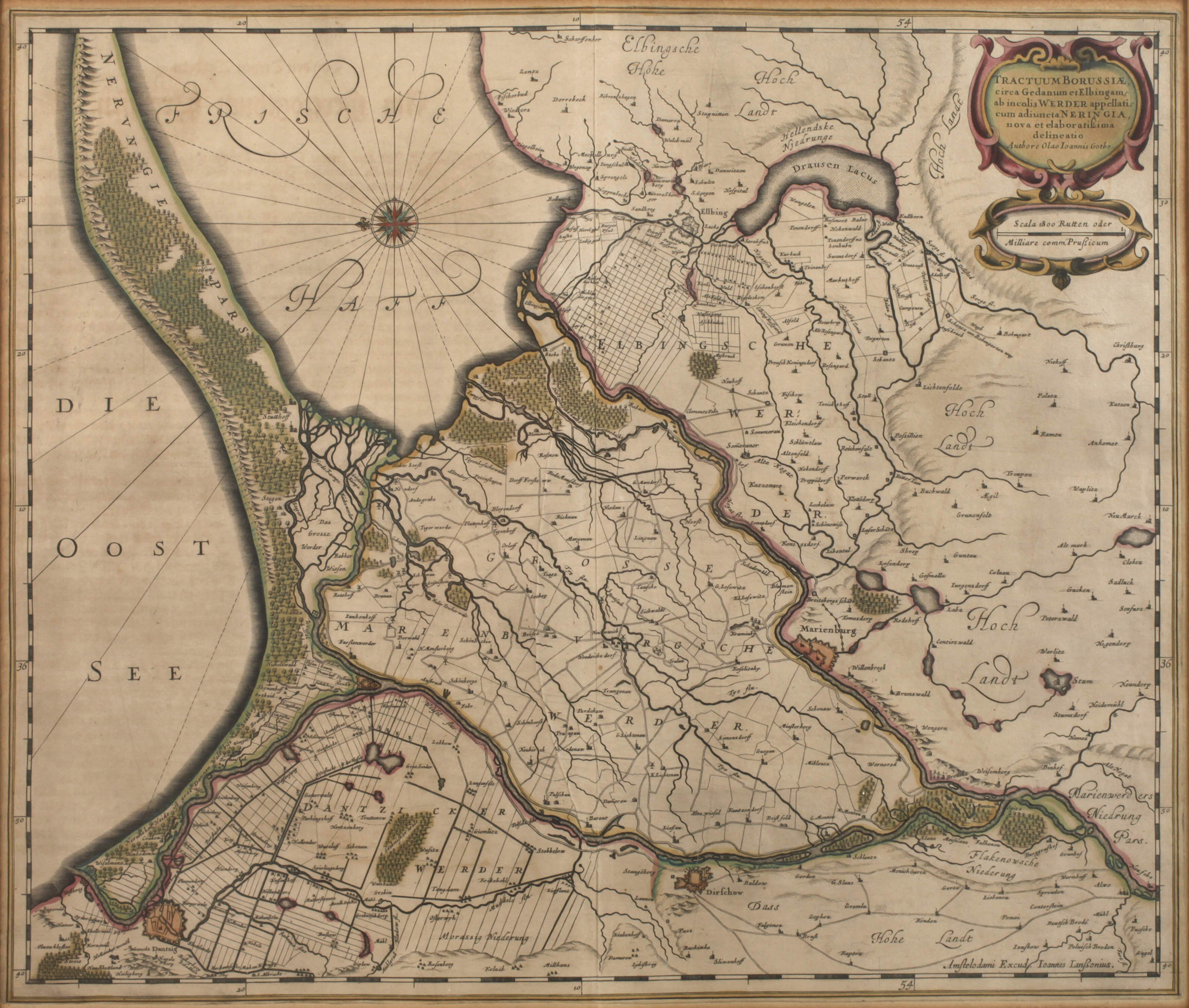 Johann Janssonius, Kupferstichkarte Schlesien