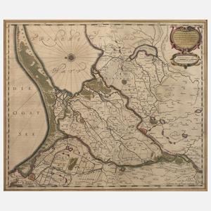 Johann Janssonius, Kupferstichkarte Schlesien