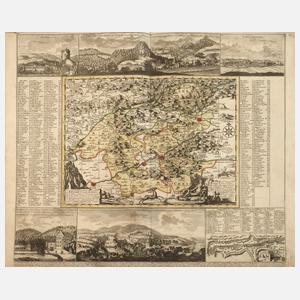 Peter Schenk, Karte Umgebung von Karlsbad