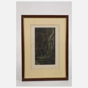 Robert Jakob Bock, Drei Radierungen nach Spitzweg