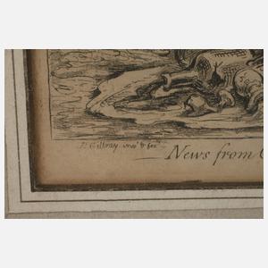 James Gillray, Karikatur auf Napoleon Bonaparte