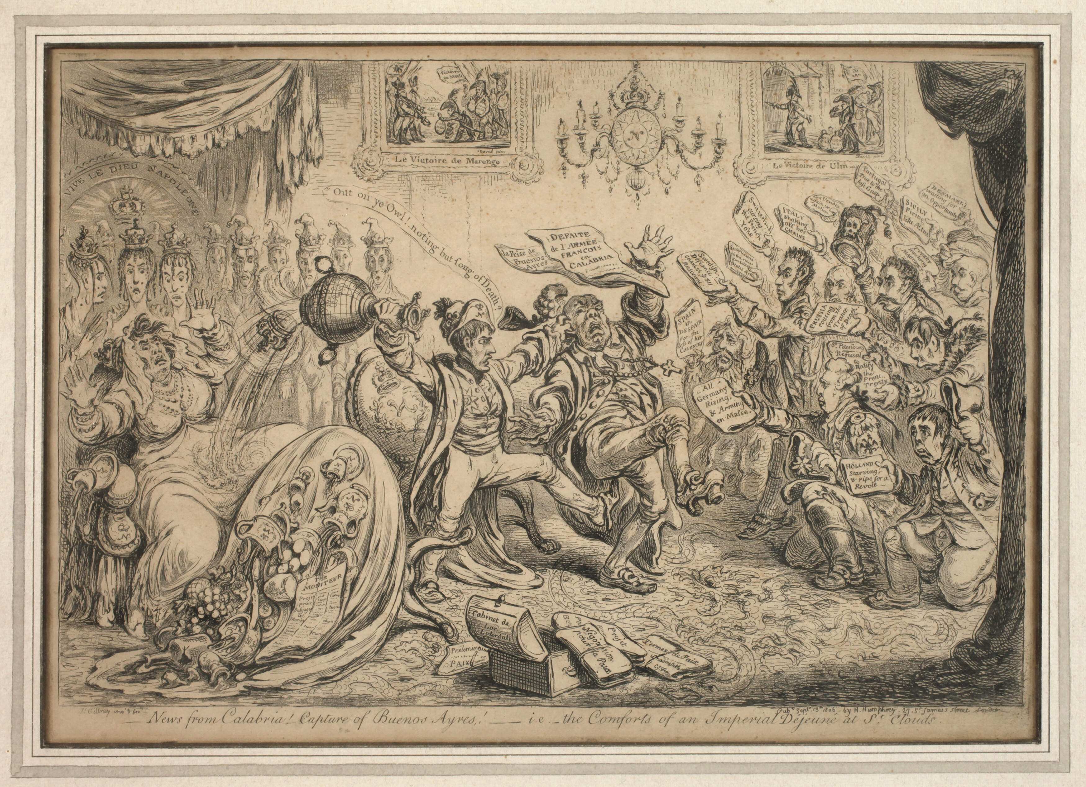 James Gillray, Karikatur auf Napoleon Bonaparte