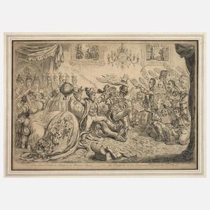 James Gillray, Karikatur auf Napoleon Bonaparte