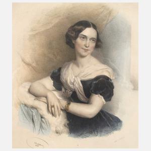 Josef Kriehuber, Bildnis der Marie von Marra