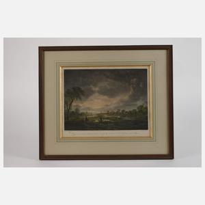 Friedrich Loos, Landschaft im Mondenschein