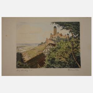 Ferdinand Dörr, Konvolut Ansichten Burg Hornberg