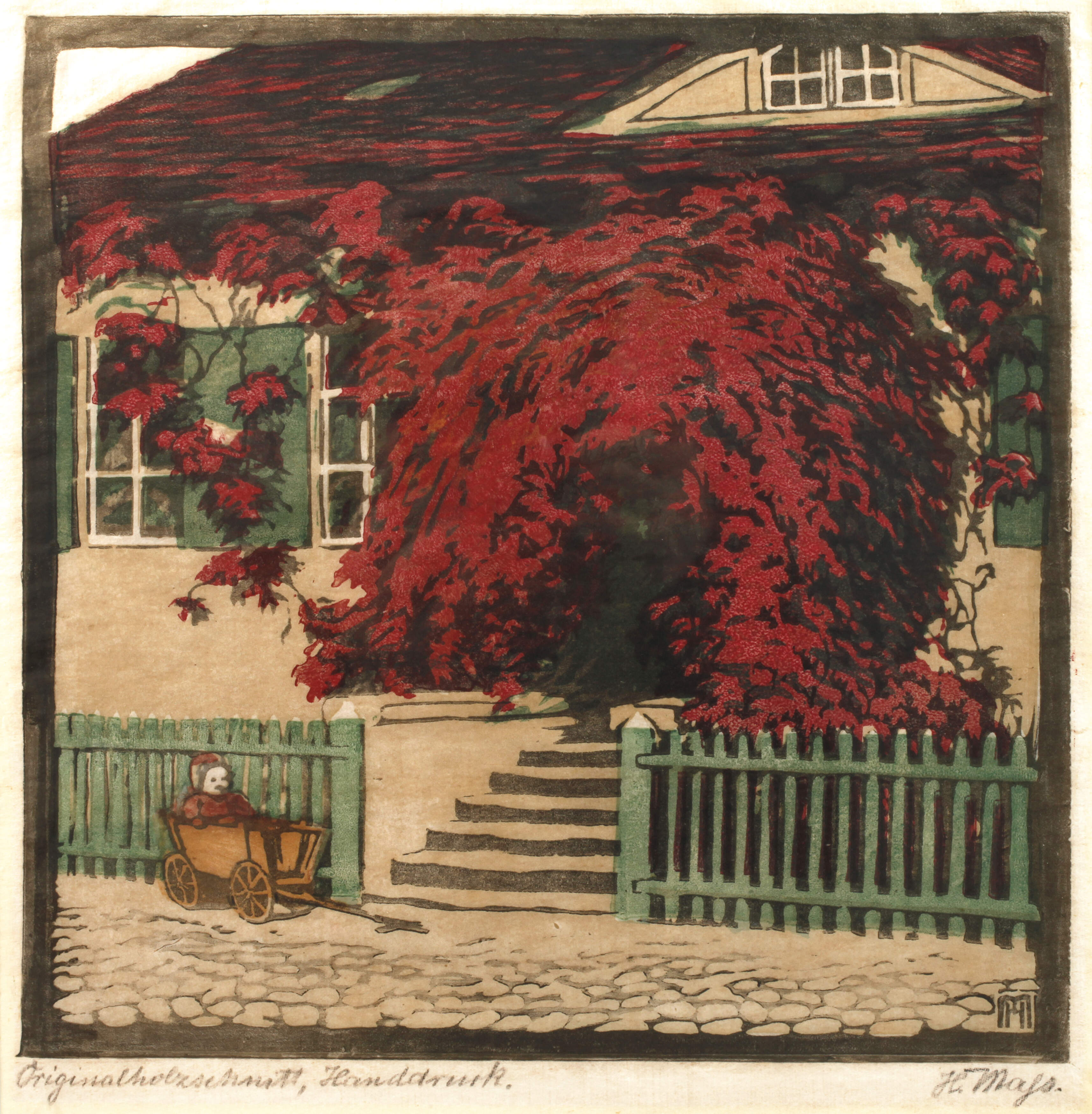 Helene Mass, "Rote Weinlaube"