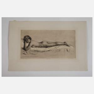 Karl Stauffer-Bern, Liegender weiblicher Akt