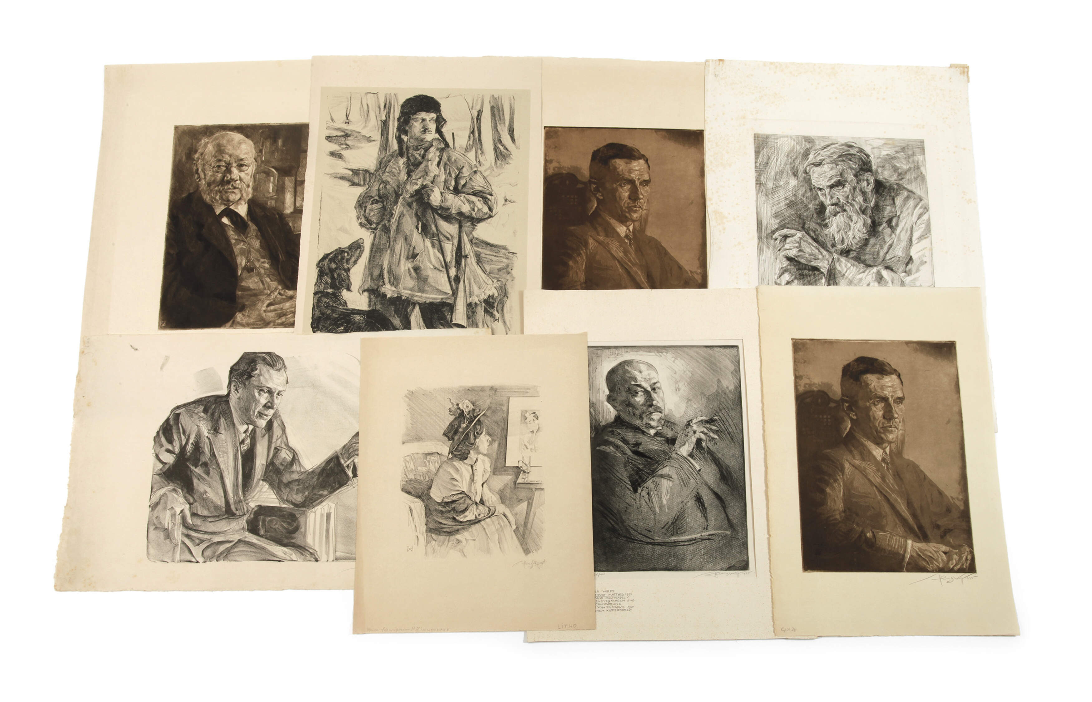 Heinrich Wolff, Graphikkonvolut Portraits