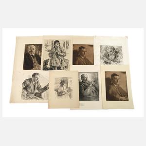 Heinrich Wolff, Graphikkonvolut Portraits