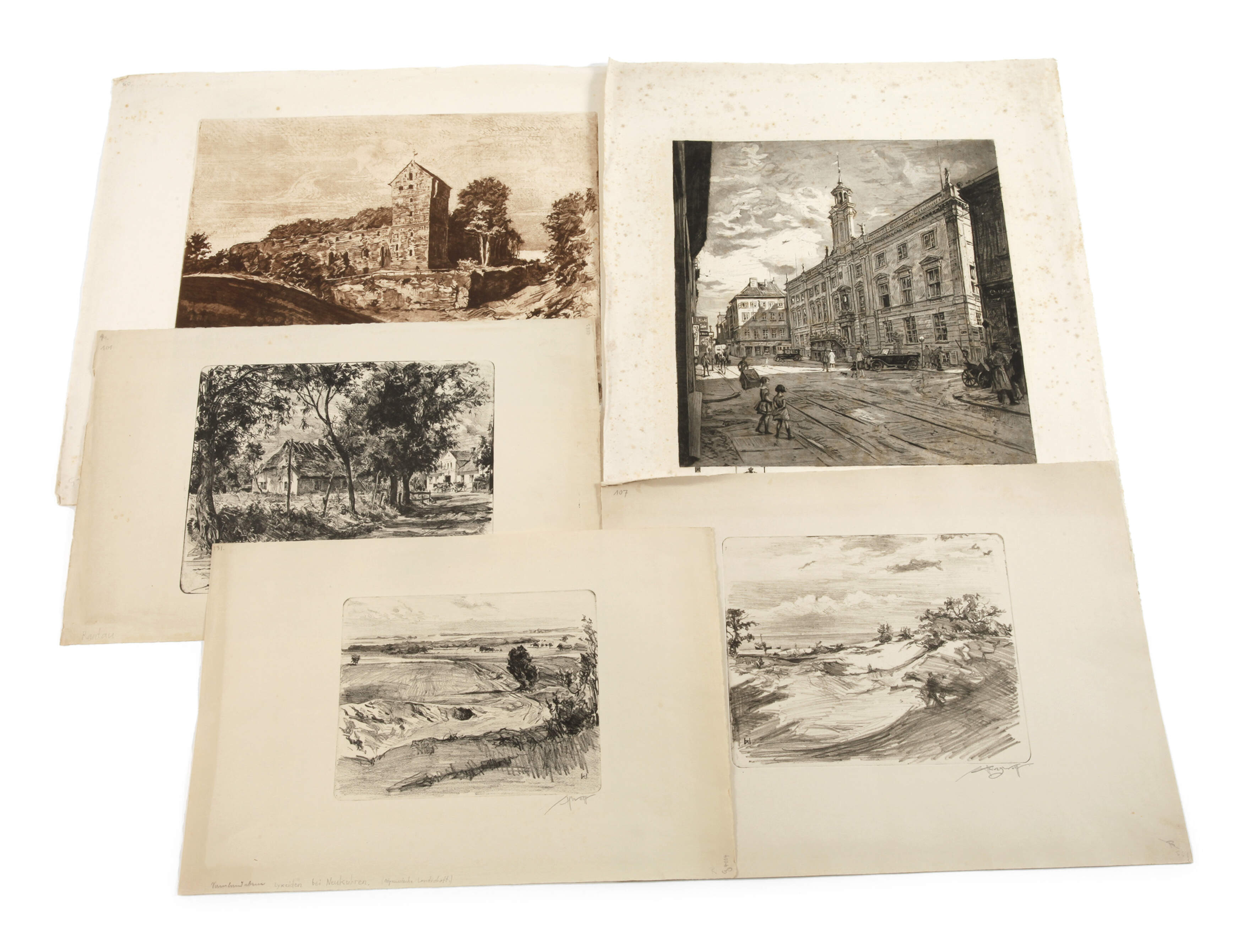 Heinrich Wolff, Graphikkonvolut Landschaften