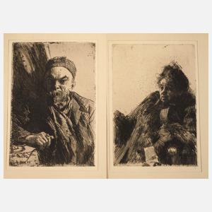 Anders Zorn, Paar Graphiken