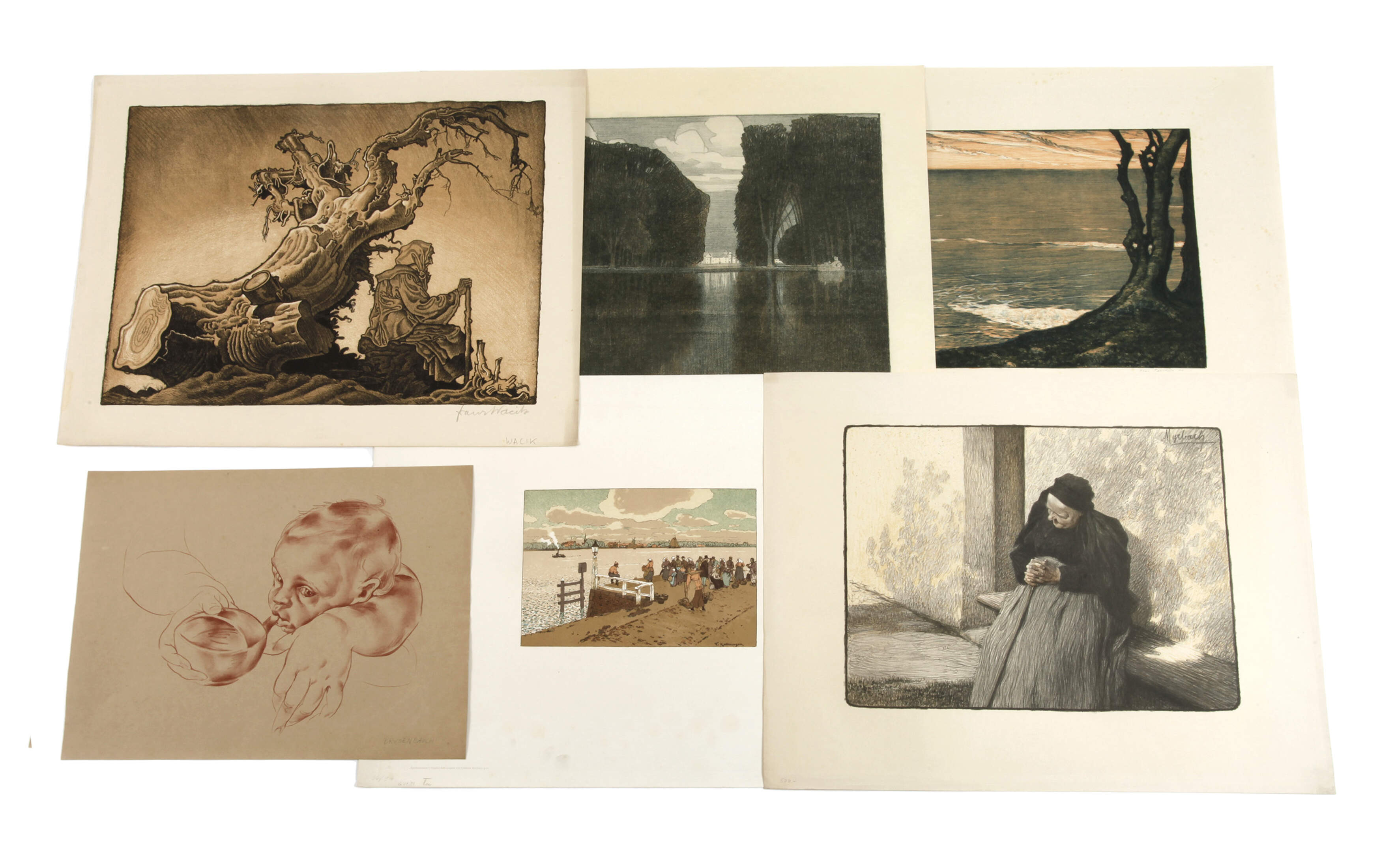 Graphikkonvolut um 1900