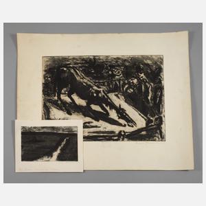 Hans Fronius, Paar Radierungen