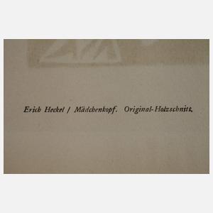 Erich Heckel, "Mädchenkopf"