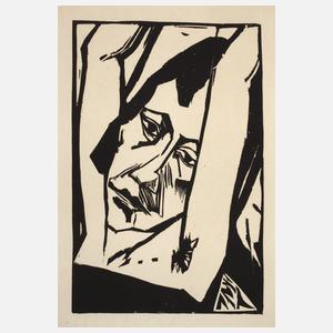 Erich Heckel, "Mädchenkopf"