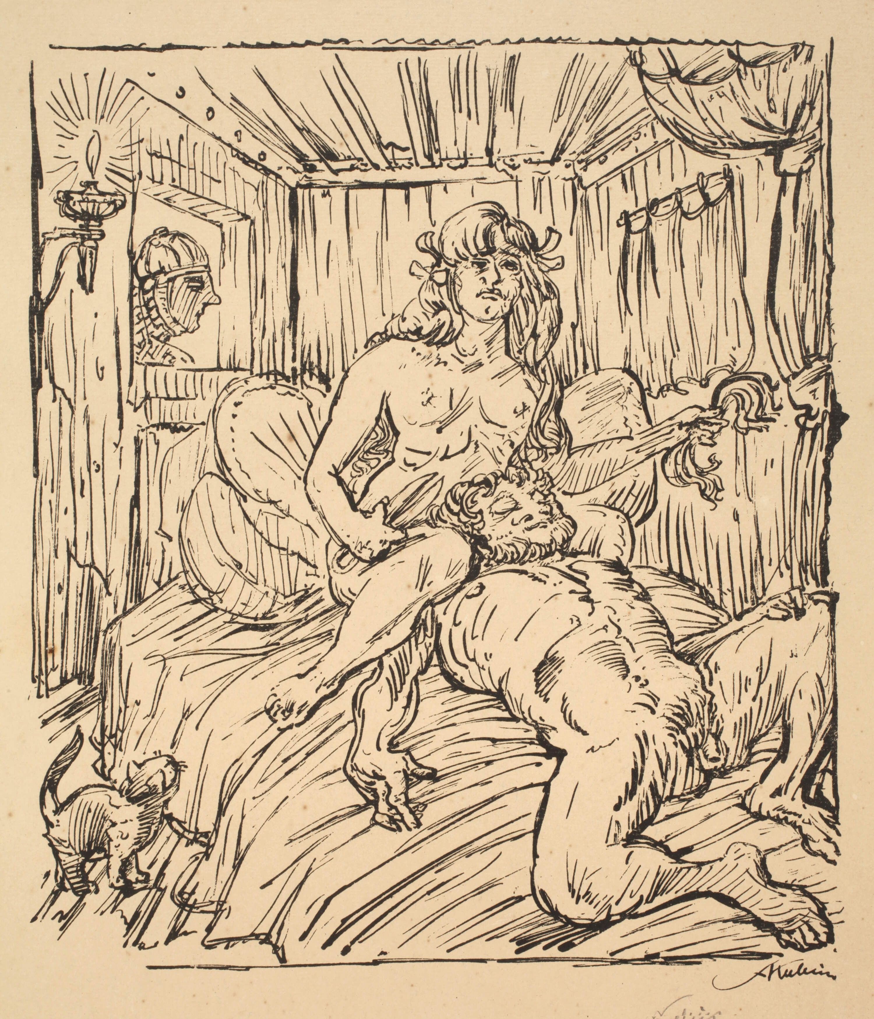 Alfred Kubin, "Simson und Dalila"