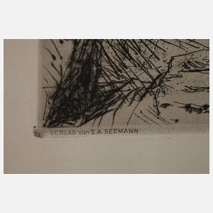 Max Liebermann, Selbstbildnis zeichnend