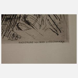 Max Liebermann, Selbstbildnis zeichnend