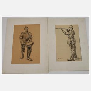 Max Liebermann, Paar Lithographien