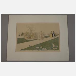 nach Éduard Vuillard, "Jardin des Tuilleries"