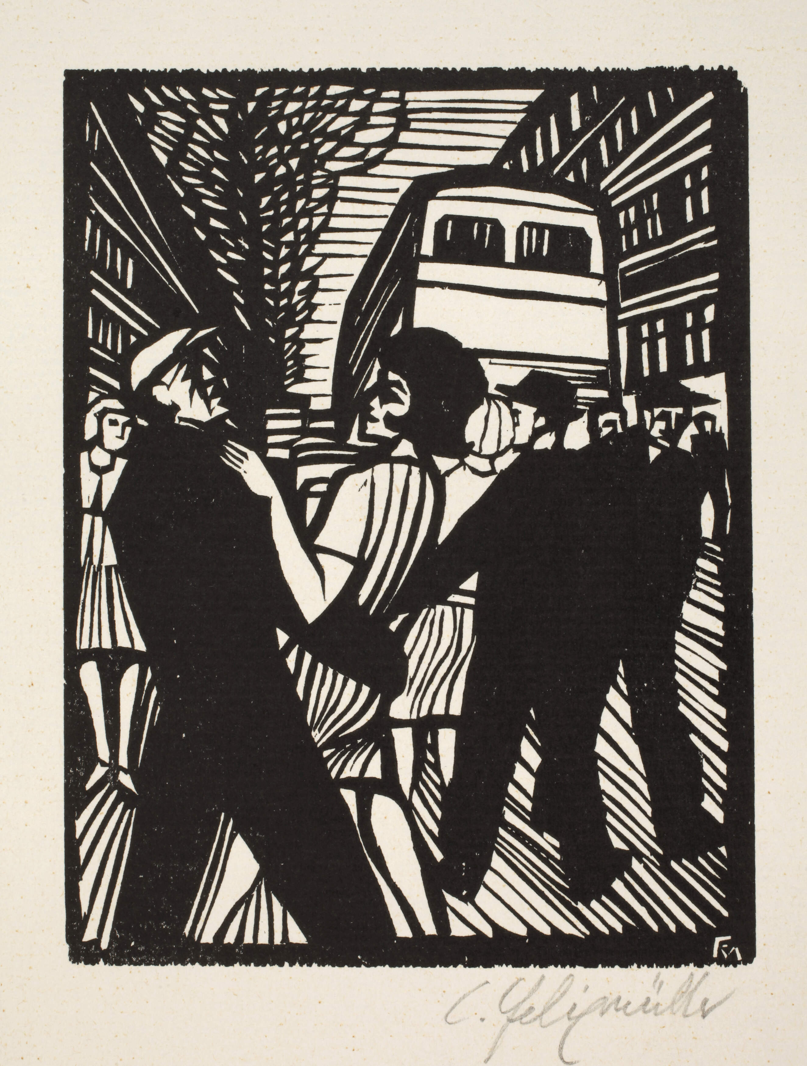 Conrad Felixmüller, "Straße II"