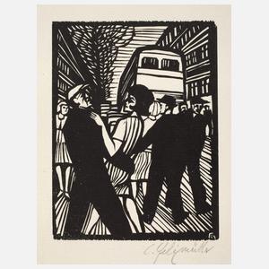 Conrad Felixmüller, "Straße II"