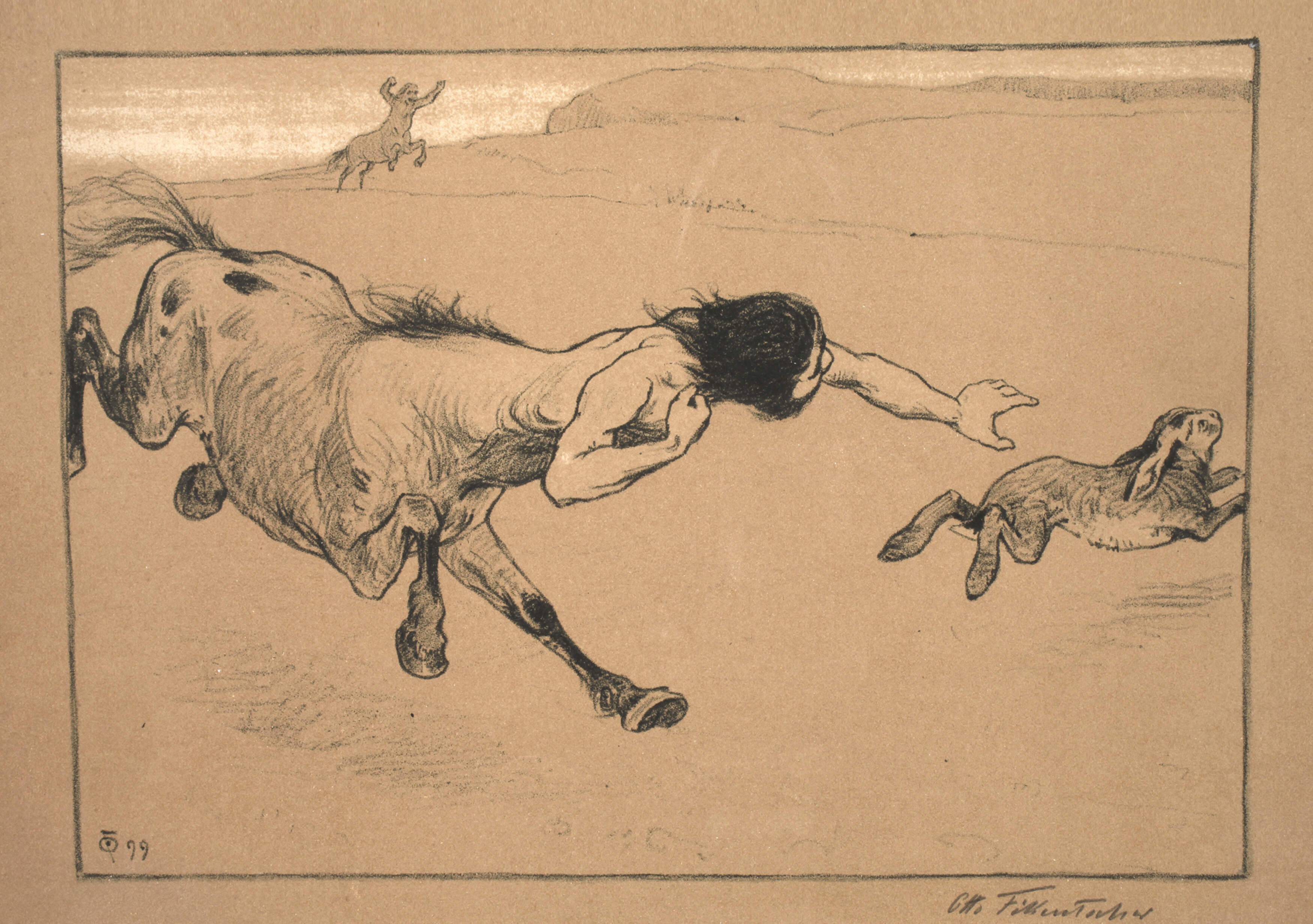 Otto Fikentscher, Kentauren bei der "Hasenjagd"