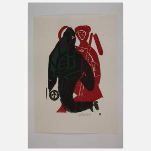 HAP Grieshaber, "Bauernpaar"