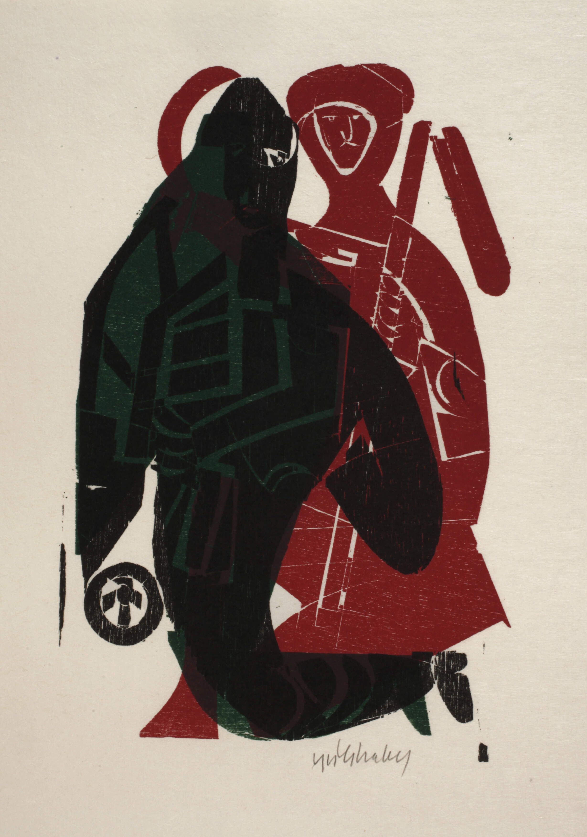 HAP Grieshaber, "Bauernpaar"