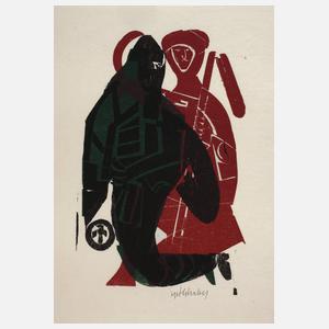 HAP Grieshaber, "Bauernpaar"