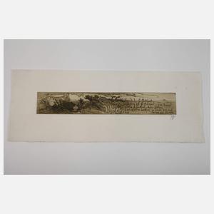 Horst Janssen, Konvolut Radierungen