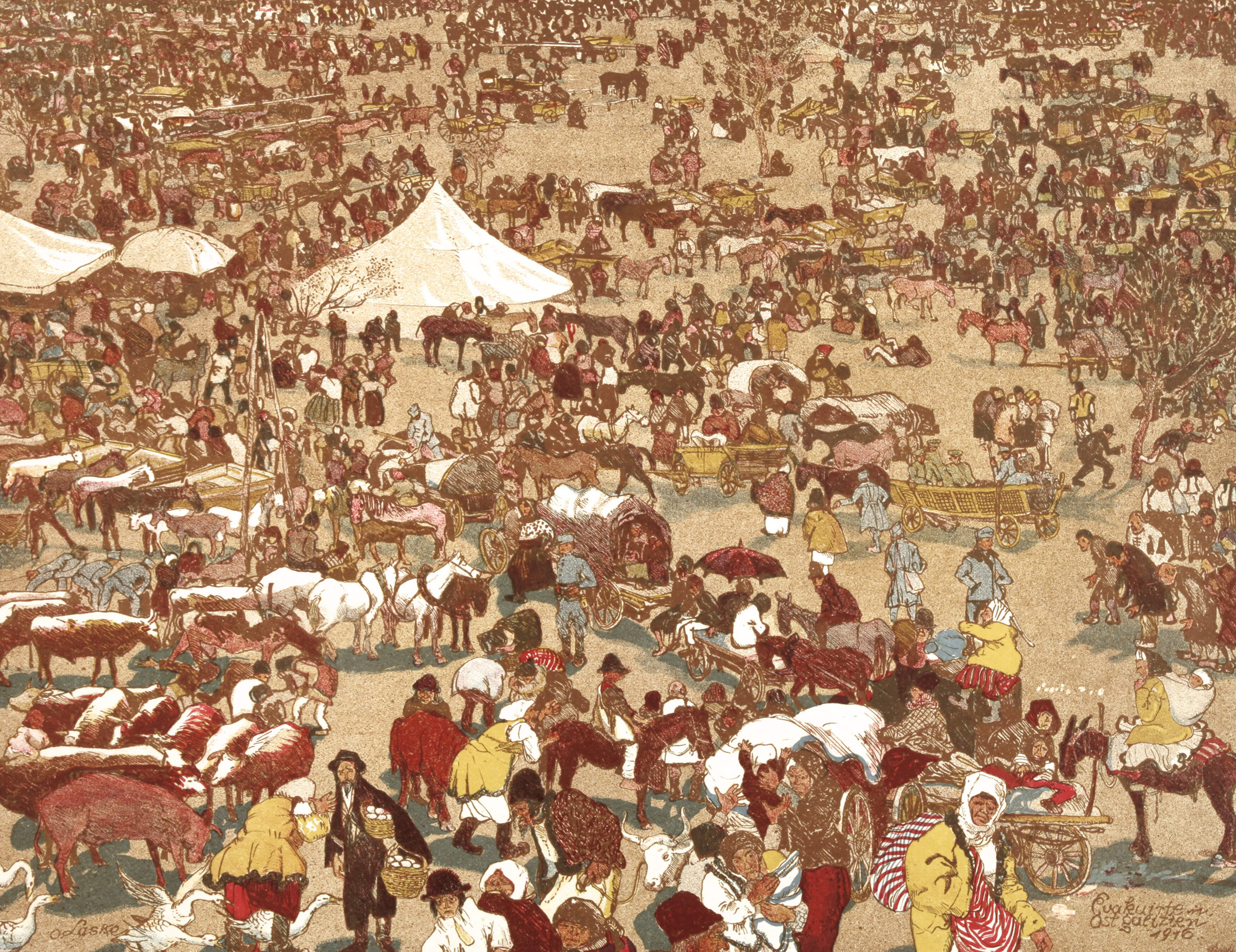 Oskar Laske, "Evakuierte in Ostgalizien"