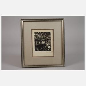 Frans Masereel, Industrielandschaft an der Elbe