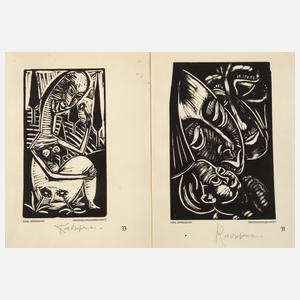 Karl Opfermann, Paar Holzschnitte