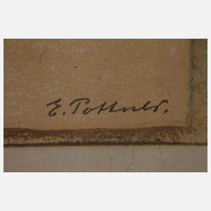 Emil Pottner, Henne mit ihren Küken