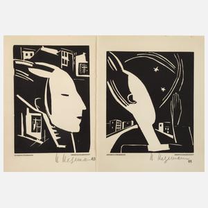Heinrich Stegemann, Paar Holzschnitte