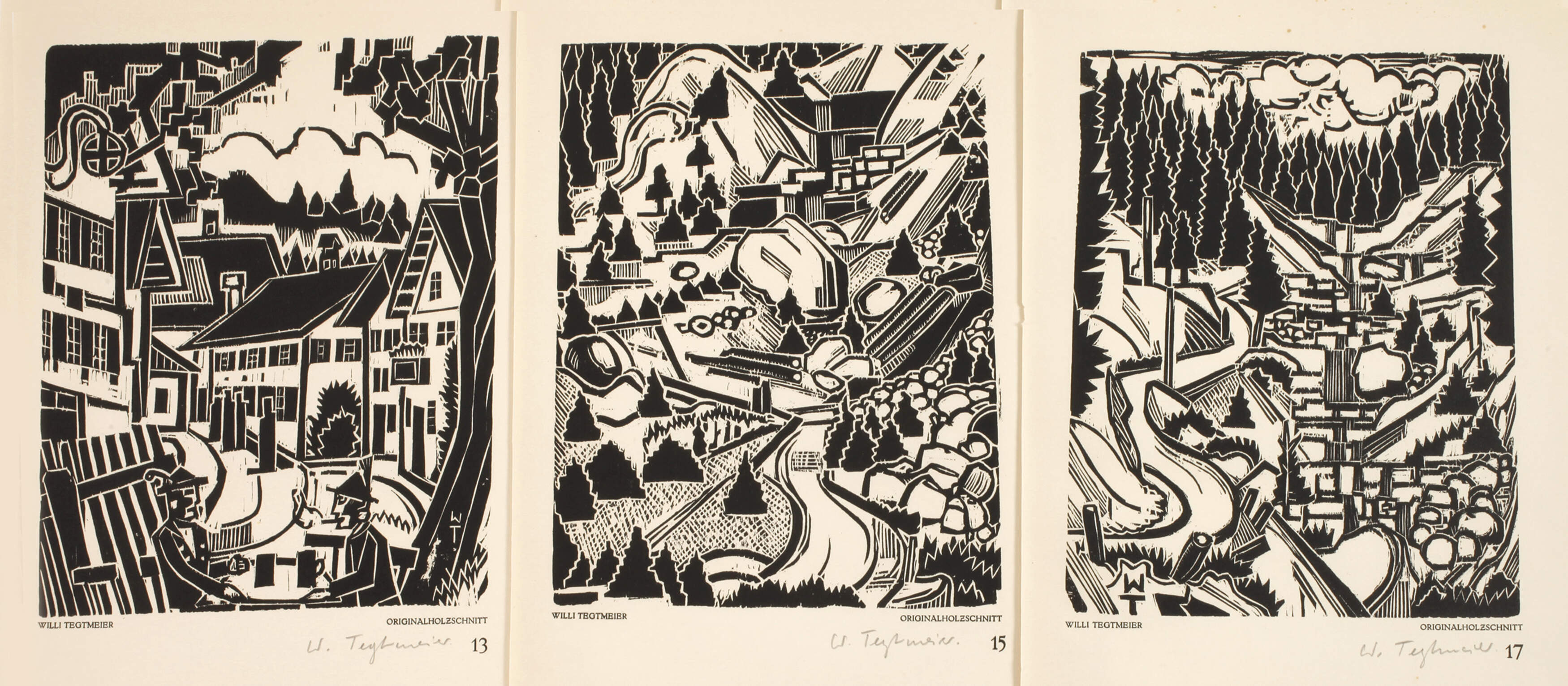 Willi Tegtmeier, Holzschnittkonvolut