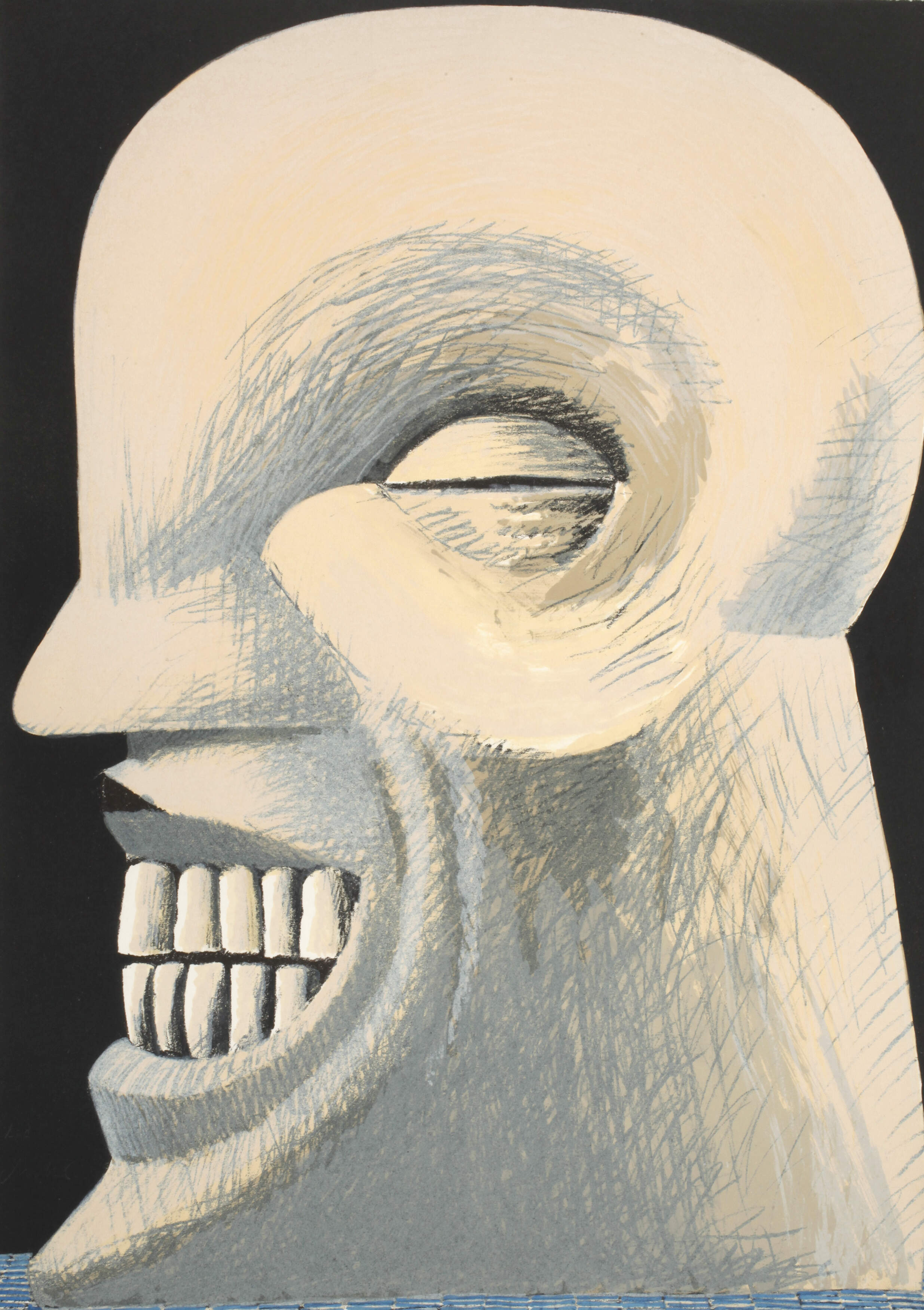 Horst Antes , "Portrait Louis Armstrong I"